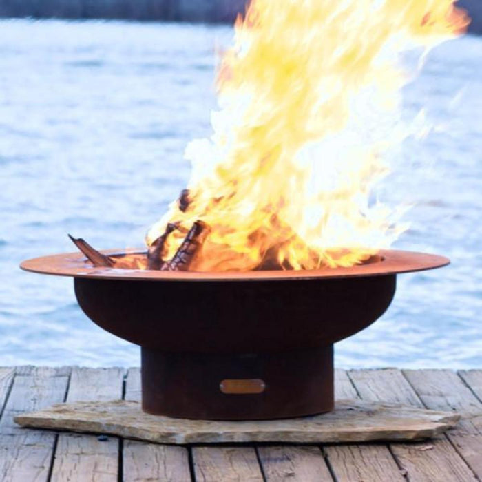 Fire Pit Art Saturn 40-Inch Handcrafted Carbon Steel Fire Pit (SAT)