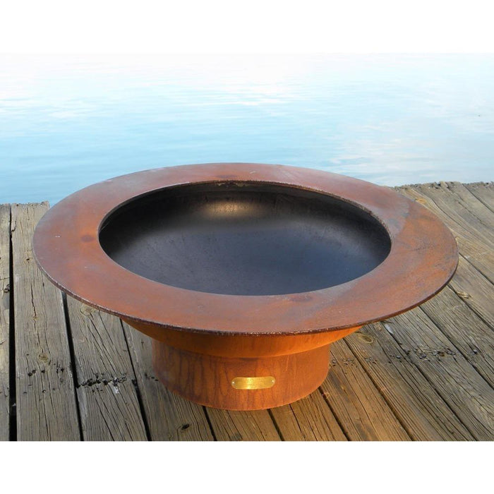 Fire Pit Art Saturn 40-Inch Handcrafted Carbon Steel Fire Pit (SAT)