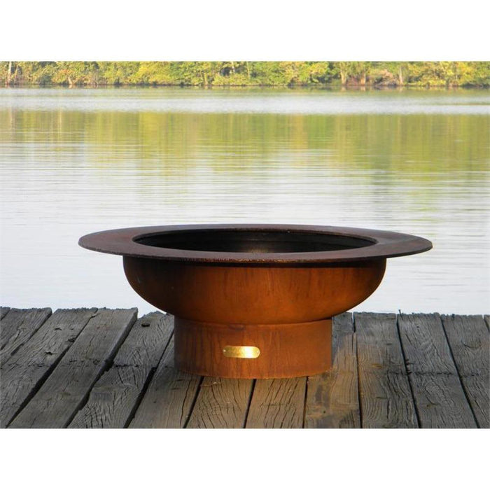 Fire Pit Art Saturn 40-Inch Handcrafted Carbon Steel Fire Pit (SAT)