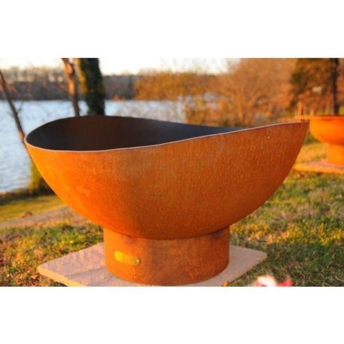 Fire Pit Art Scallop 36-Inch Handcrafted Carbon Steel Fire Pit (SC)