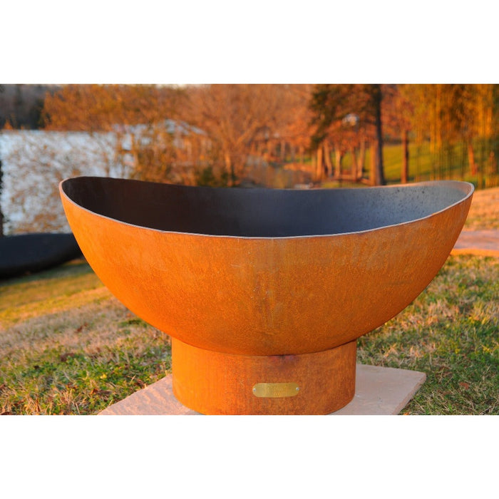 Fire Pit Art Scallop 36-Inch Handcrafted Carbon Steel Fire Pit (SC)