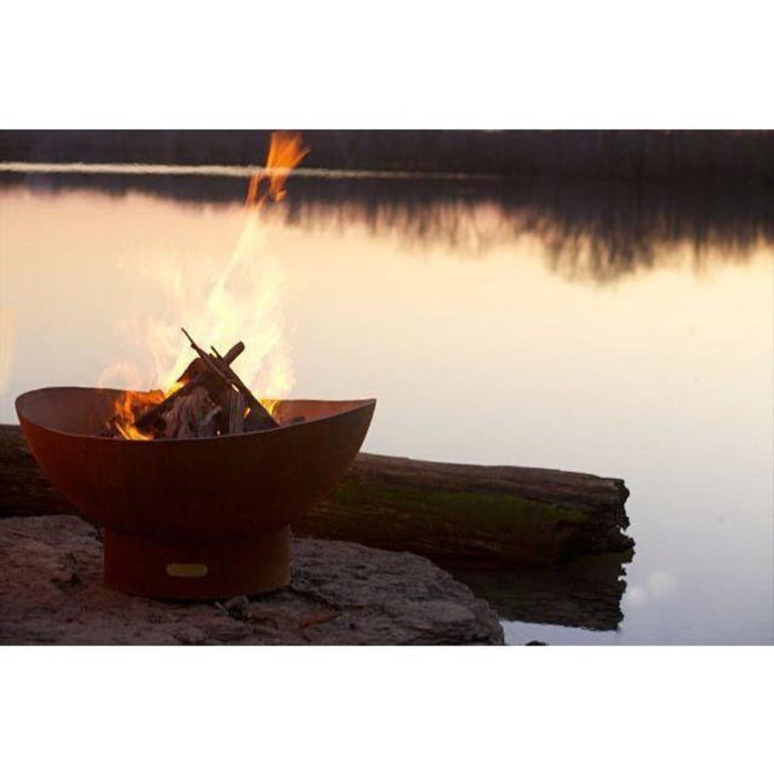 Fire Pit Art Scallop 36-Inch Handcrafted Carbon Steel Fire Pit (SC)