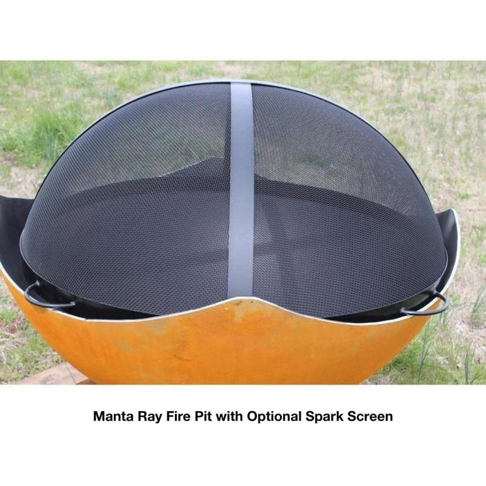 Fire Pit Art Manta Ray 36-Inch Handcrafted Carbon Steel Fire Pit (MR)