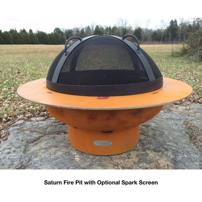 Fire Pit Art Saturn 40-Inch Handcrafted Carbon Steel Fire Pit (SAT)