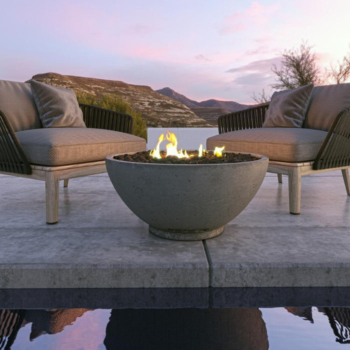 Firegear Sanctuary 30-Inch Round Concrete Gas Fire Bowl