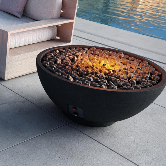 Firegear Sanctuary 39-Inch Round Concrete Gas Fire Bowl