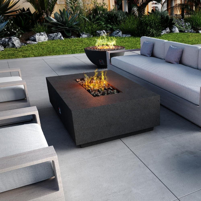 Firegear Sanctuary Rectangular Concrete Gas Fire Pit Table