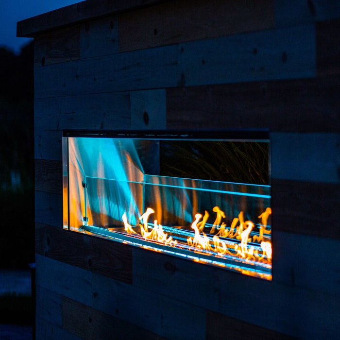 Firegear Kalea Bay Outdoor Linear Vent Free Gas Fireplace with LED Lights