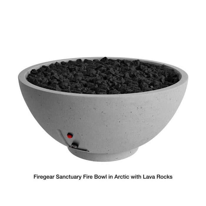 Firegear Sanctuary 30-Inch Round Concrete Gas Fire Bowl