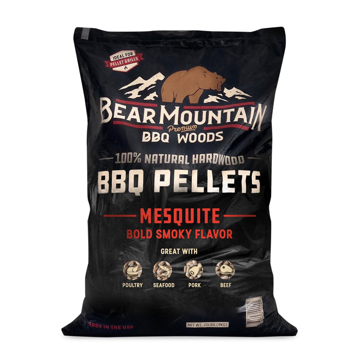 Bear Mountain BBQ Premium All Natural Hardwood Mesquite Smoker Pellets (4 Pack)