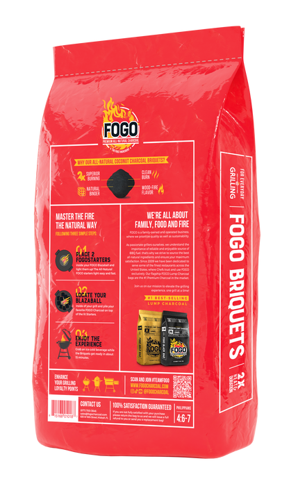 FOGO Briquets (2 bags of 15.4lbs)