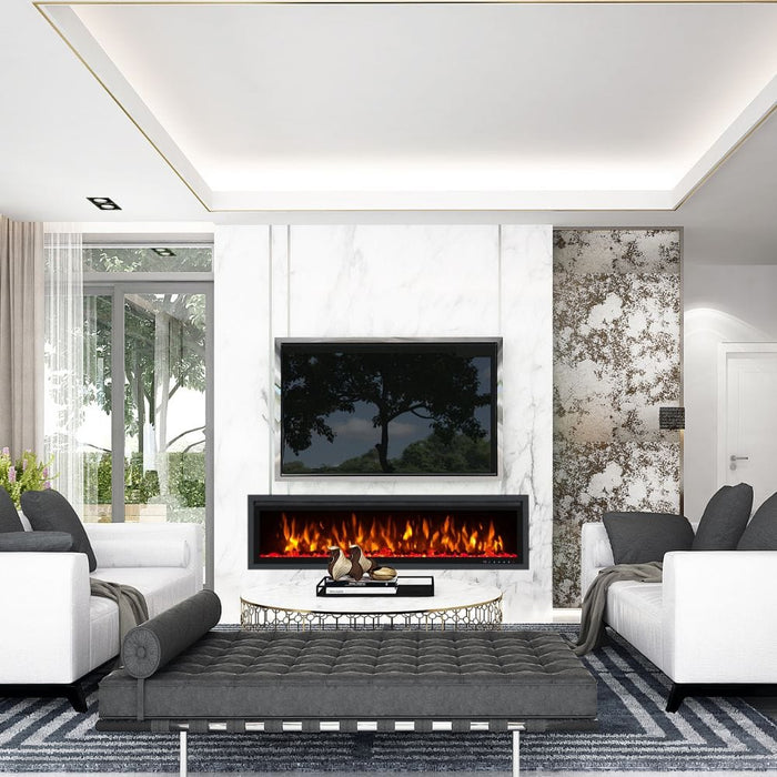 Huntington Fireplaces Sparkling Series Built-In/Wall Mounted Electric Fireplace