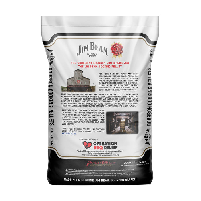 Ol' Hick Cooking Pellets Jim Beam Bourbon Barrel BBQ Grilling Pellets (3 Pack)