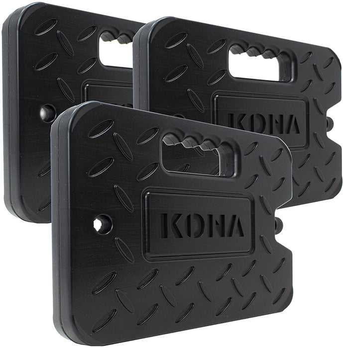 Kona XL 4 lb. Black Ice Pack for Coolers - Extreme Long Lasting (-5C) Gel - Refreezable, Reusable