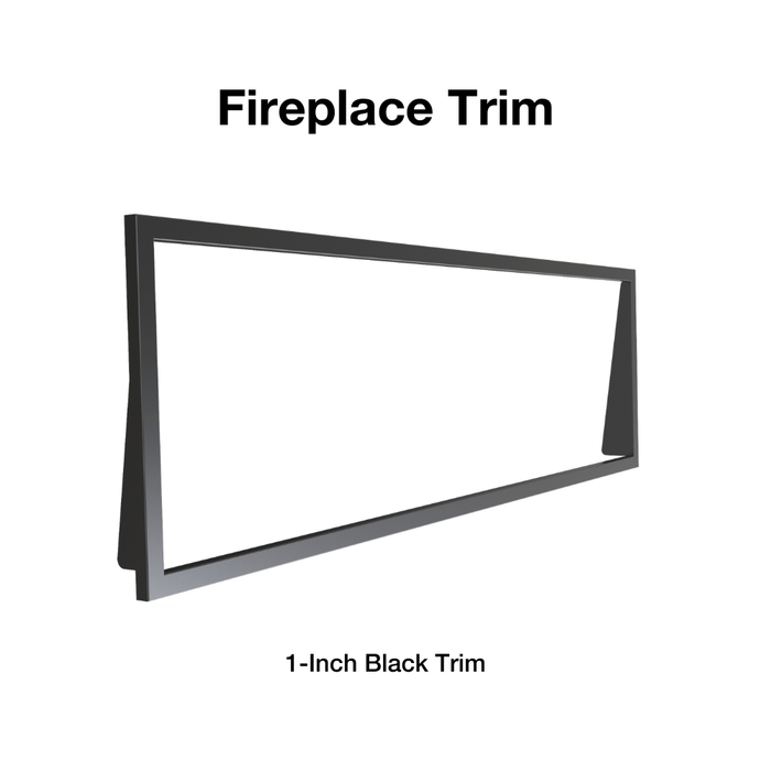 Litedeer Homes Latitude Built-in Smart Electric Fireplace with 1-Inch Trim - Real Flame Effect