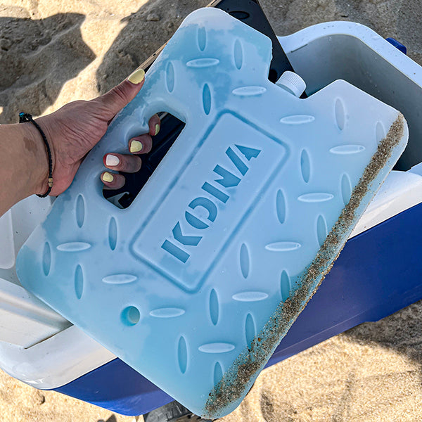 Kona XL 4 lb. Blue Ice Pack for Coolers - Extreme Long Lasting (-5C) Gel - Refreezable, Reusable - The Kansas City BBQ Store