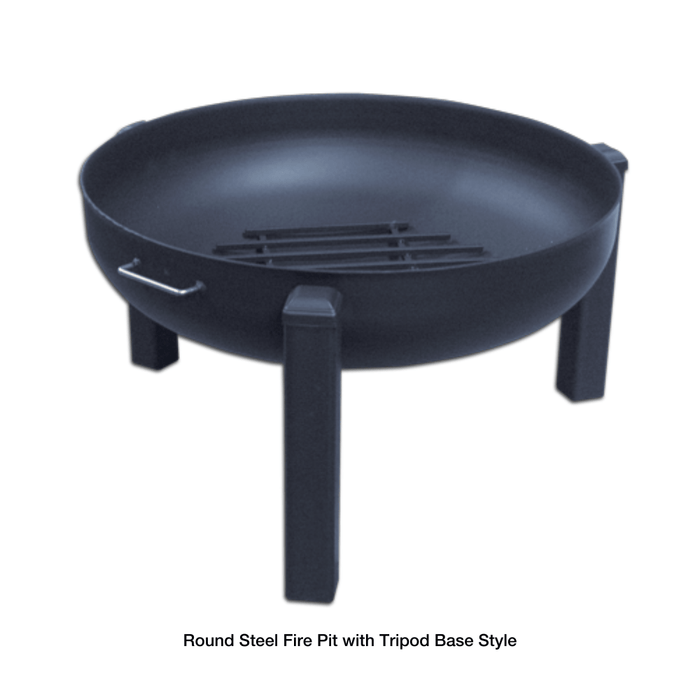 Modern Blaze Round Steel Fire Pit