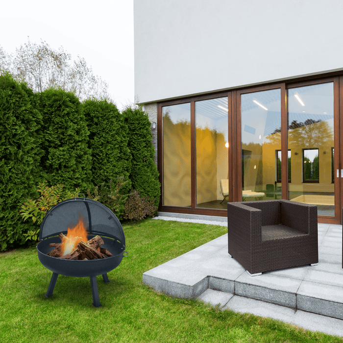 Modern Blaze Round Steel Fire Pit