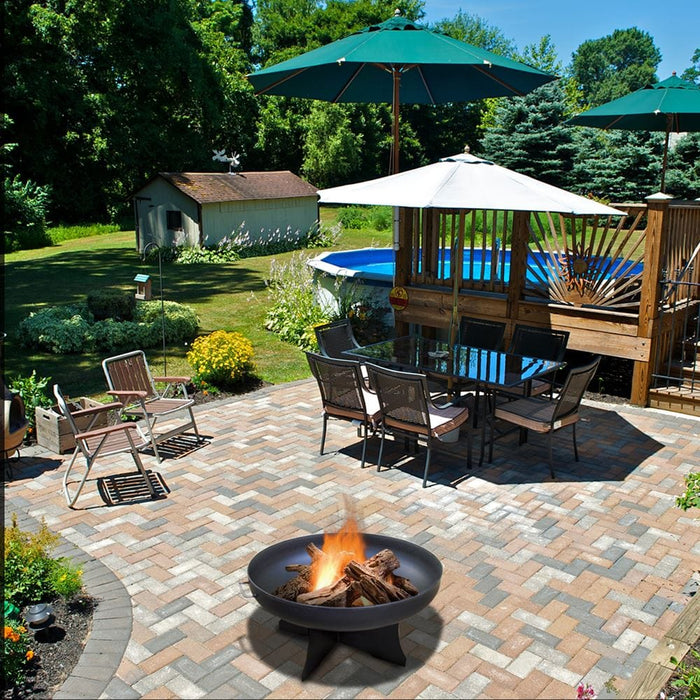 Modern Blaze Round Steel Fire Pit