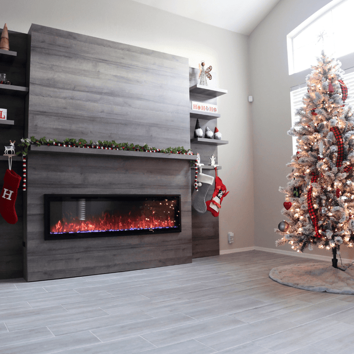 Modern Flames Allwood Fireplace Wall System for Orion Slim Electric Fireplace