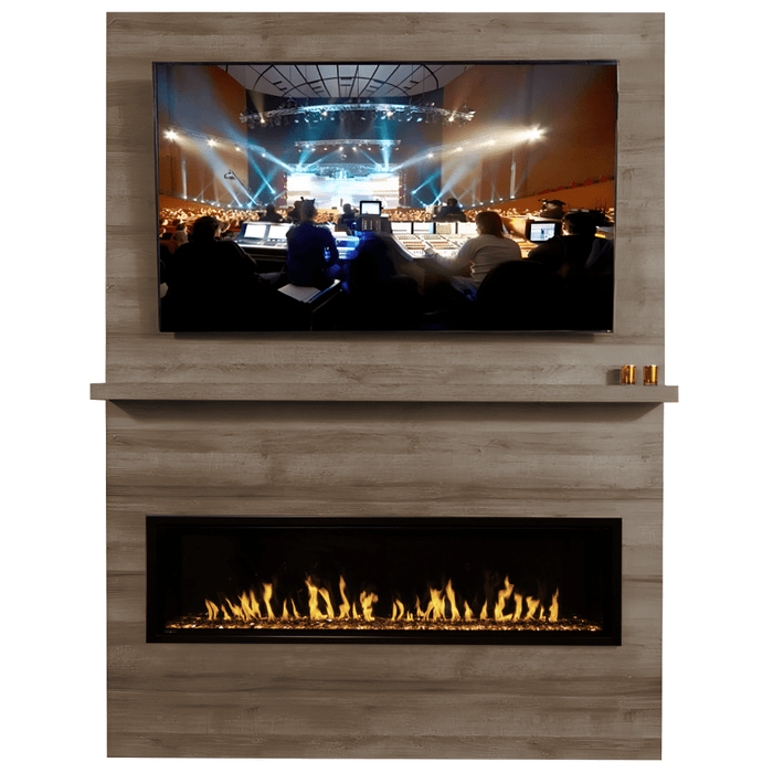 Modern Flames Allwood Fireplace Wall System for Orion Slim Electric Fireplace