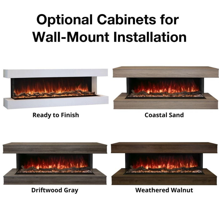 Modern Flames "Landscape Pro Multi" 3-Sided Smart Electric Fireplace, Sizes: 44"- 120"