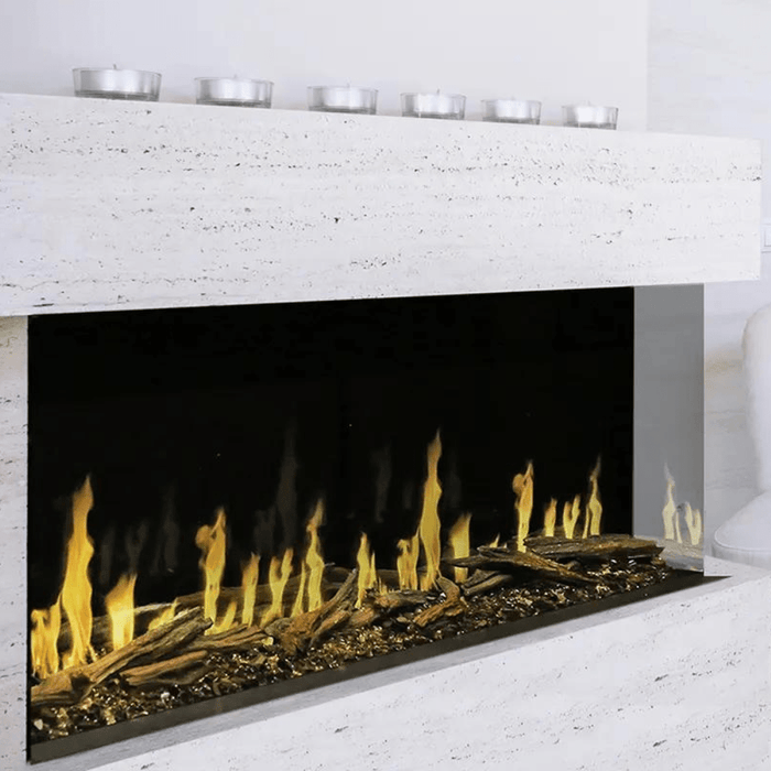 Modern Flames Orion Multi Built-In/Wall Mounted Smart Virtual Electric Fireplace with Real Flame Effect