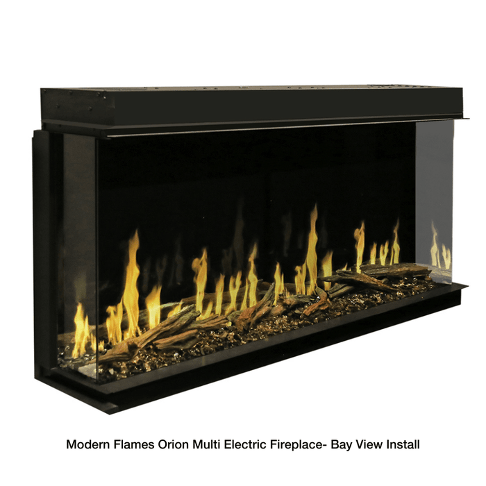 Modern Flames Orion Multi Built-In/Wall Mounted Smart Virtual Electric Fireplace with Real Flame Effect