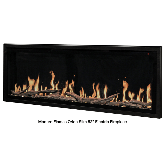 Modern Flames Orion Slim Built-In/Wall Mounted Smart Virtual Electric Fireplace with Real Flame Effect