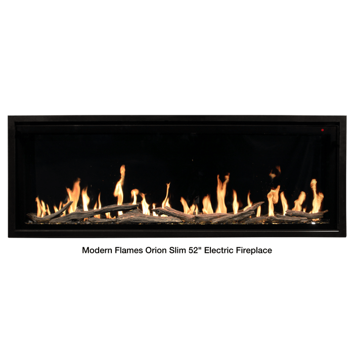 Modern Flames Orion Slim Built-In/Wall Mounted Smart Virtual Electric Fireplace with Real Flame Effect