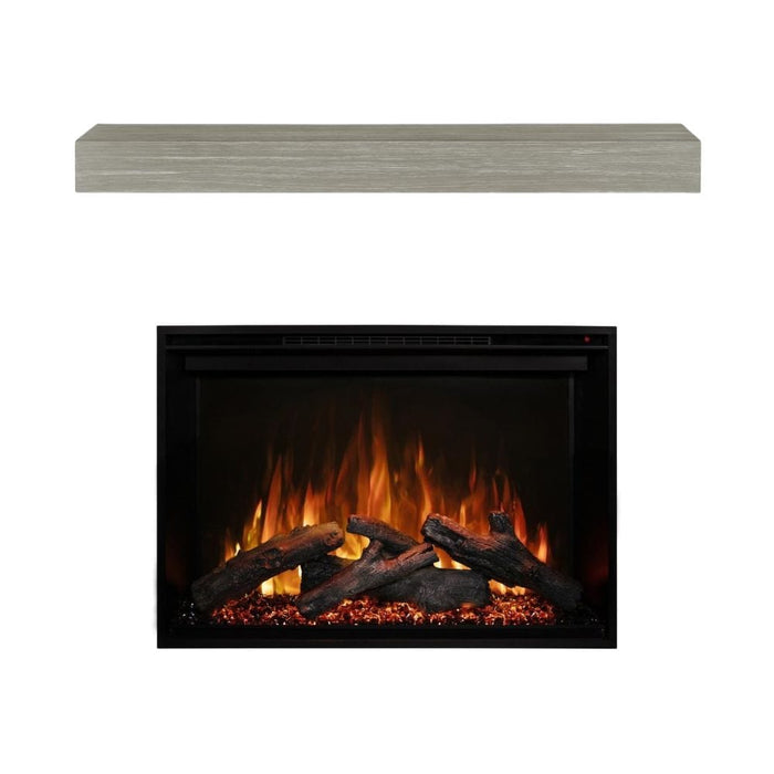 Modern Flames Redstone 36-Inch Electric Fireplace Insert with Modern Zachary Mantel