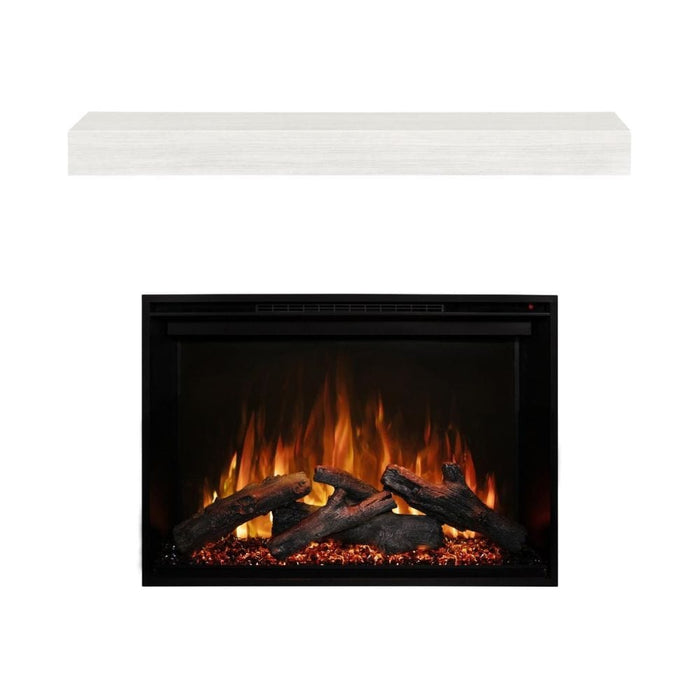 Modern Flames Redstone 36-Inch Electric Fireplace Insert with Modern Zachary Mantel