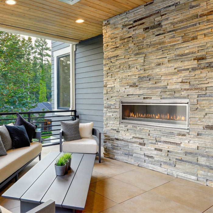 Montigo Mahana Built-In Ventless Outdoor Gas Fireplace