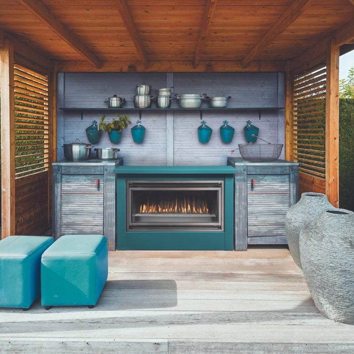 Montigo Mahana Built-In Ventless Outdoor Gas Fireplace