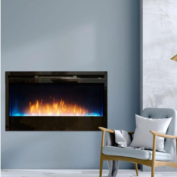 Nexfire 34-Inch Linear Built-in/Wall Mounted Electric Fireplace (EBL34)