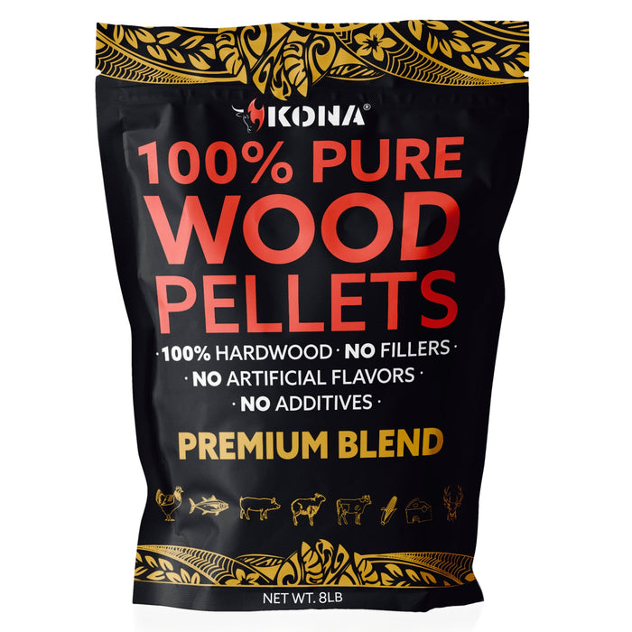 Kona Premium Blend Wood Pellets Nearly Perfect Smoke Flavor Hardwood Grilling BBQ Smoking Pellets The Kansas City BBQ Store