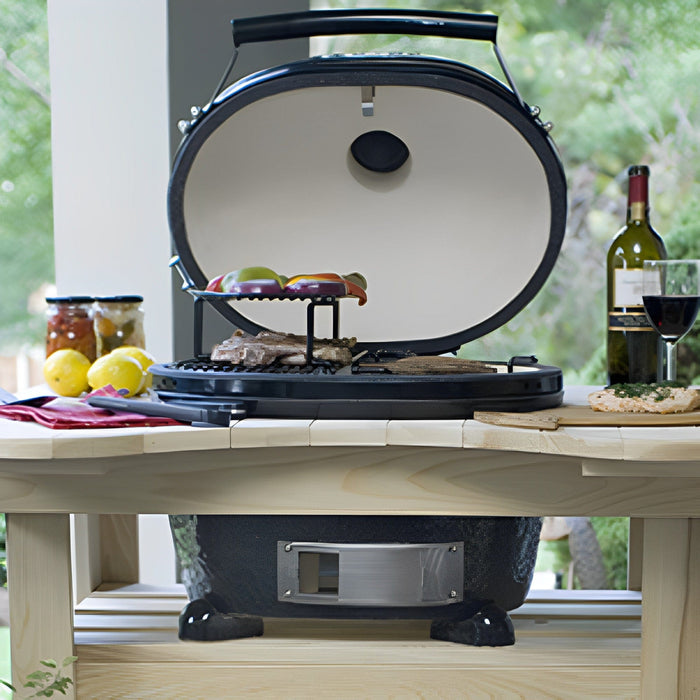 Primo XL 400 Oval Ceramic Charcoal Kamado Grill (PGCXLH)