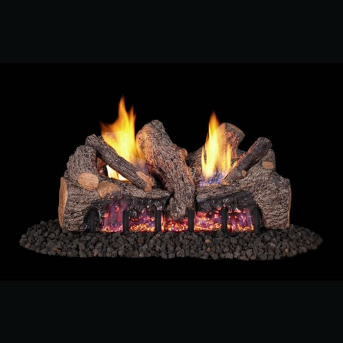 Real Fyre Evening Fyre Split 16/18-Inch See-Through Vent-Free Gas Log Set Insert