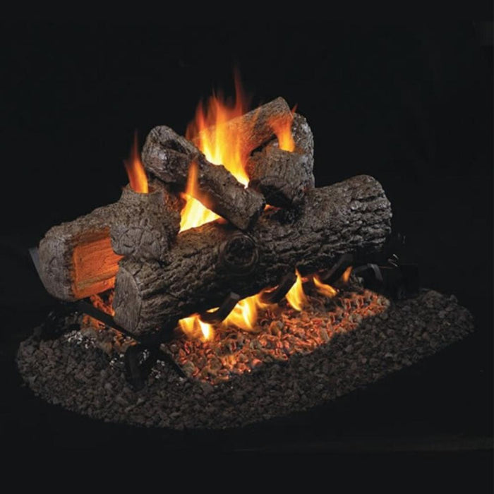 Real Fyre Golden Oak 24-Inch See-Through Vent-Free Gas Log Set Insert