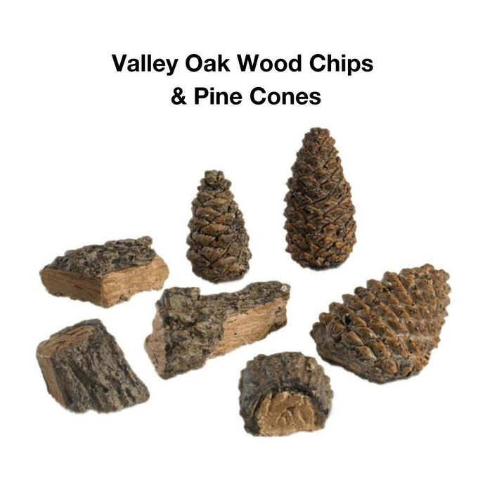 Real Fyre Valley Oak 20000 BTUs Vent-Free Gas Log Set Insert