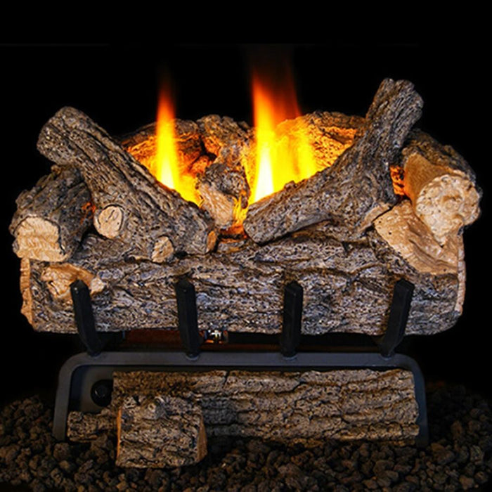 Real Fyre Valley Oak 9500 BTUs Vent-Free Gas Log Set Insert