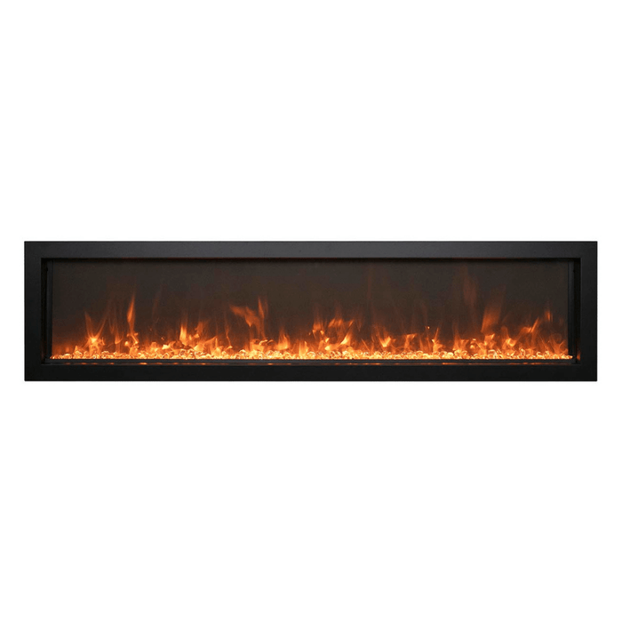 Remii Extra Slim Indoor/Outdoor Frameless Smart Built-in Electric Fireplace