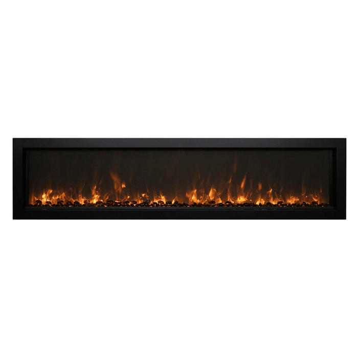 Remii Extra Slim Indoor/Outdoor Frameless Smart Built-in Electric Fireplace