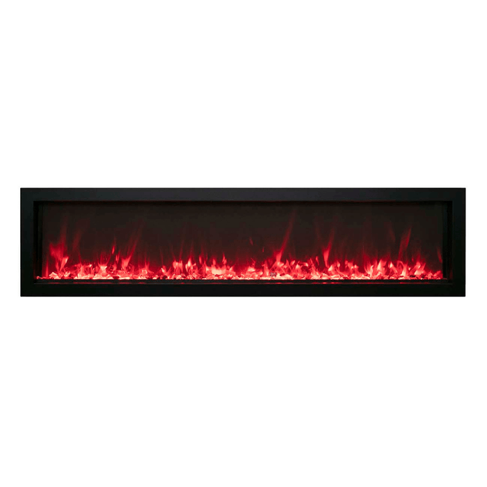 Remii Extra Slim Indoor/Outdoor Frameless Smart Built-in Electric Fireplace