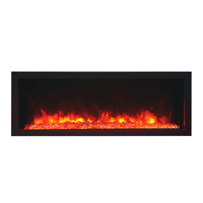 Remii Extra Slim Indoor/Outdoor Frameless Smart Built-in Electric Fireplace