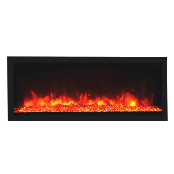 Remii Extra Tall Indoor/Outdoor Frameless Built-in Electric Fireplace