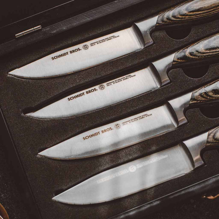 Bonded Ash, 4-Piece Jumbo Steak Knife Set