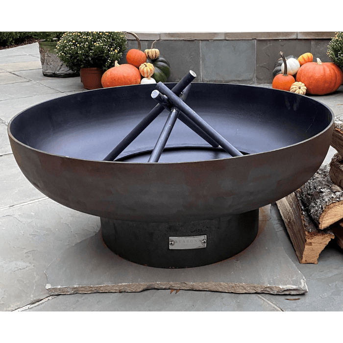 Seasons Fire Pits Elliptical Round Steel Fire Pit