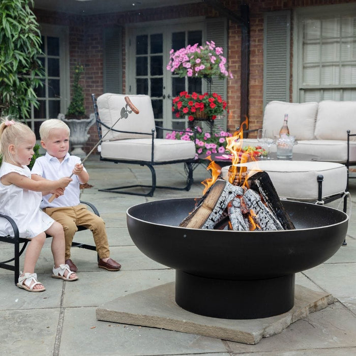 Seasons Fire Pits Elliptical Round Steel Fire Pit