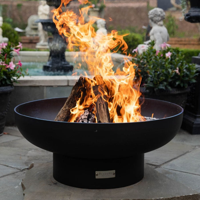 Seasons Fire Pits Elliptical Round Steel Fire Pit